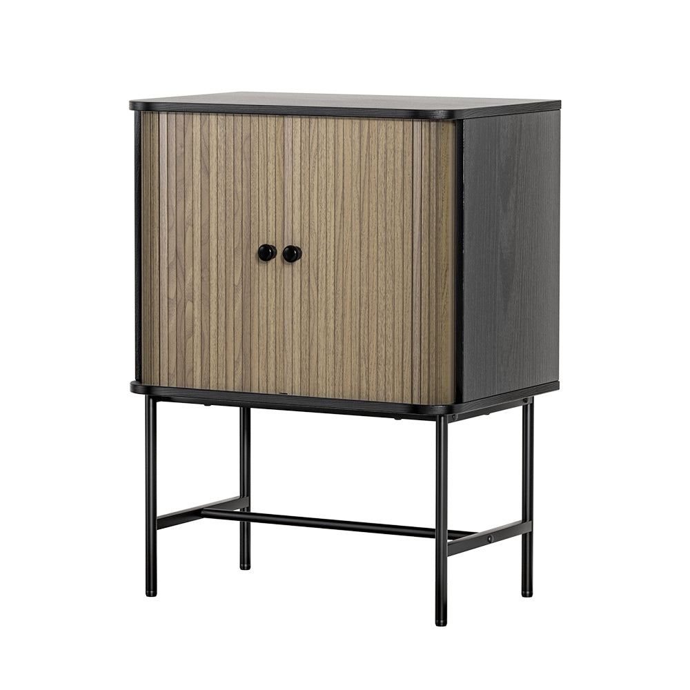 Boris Buffet Sideboard Sliding Doors Black Pine