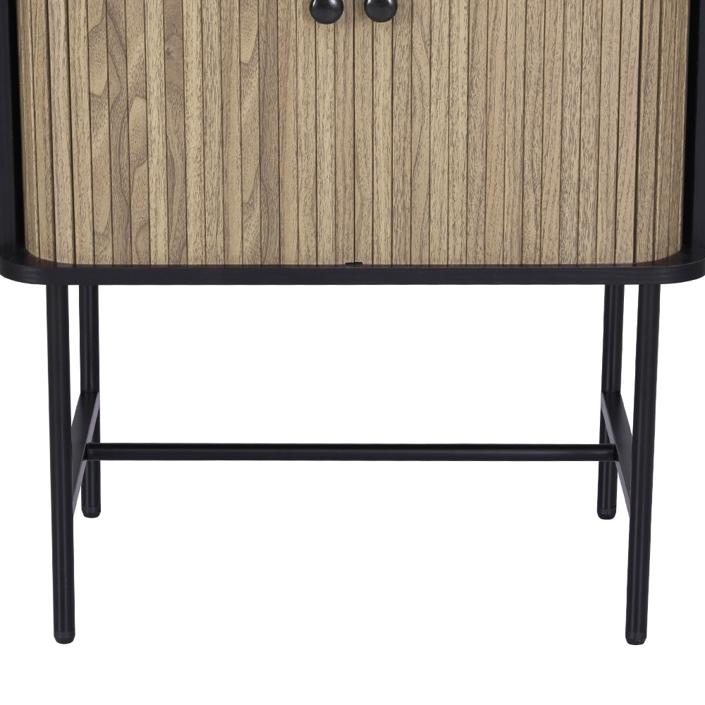 Boris Buffet Sideboard Sliding Doors Black Pine