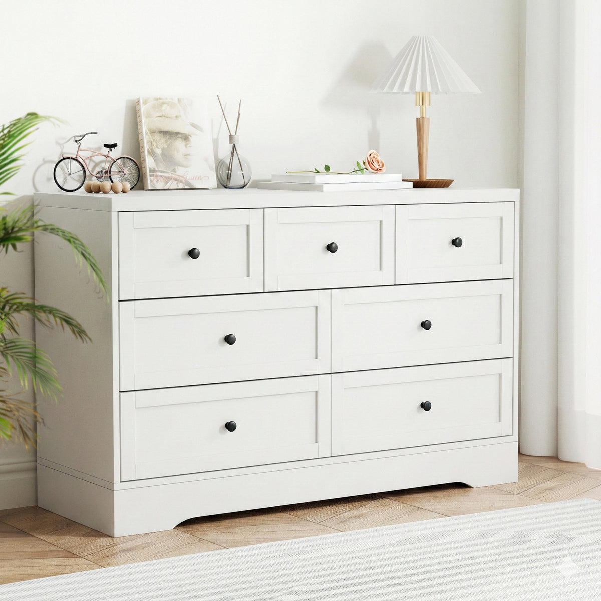 Artiss 7 Drawer Chest of Drawers Dresser White