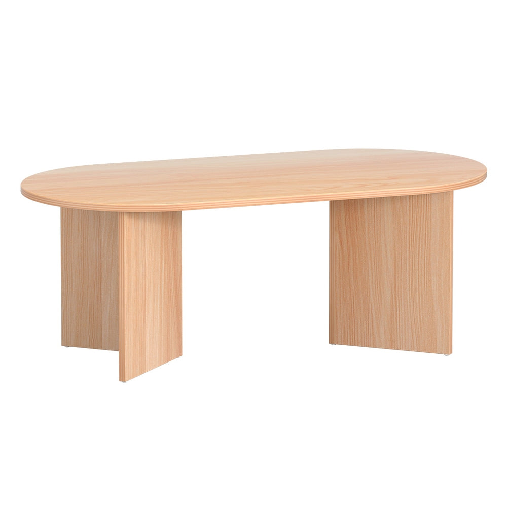Alva Oval Coffee Table 110CM Pine Scandinavian Style