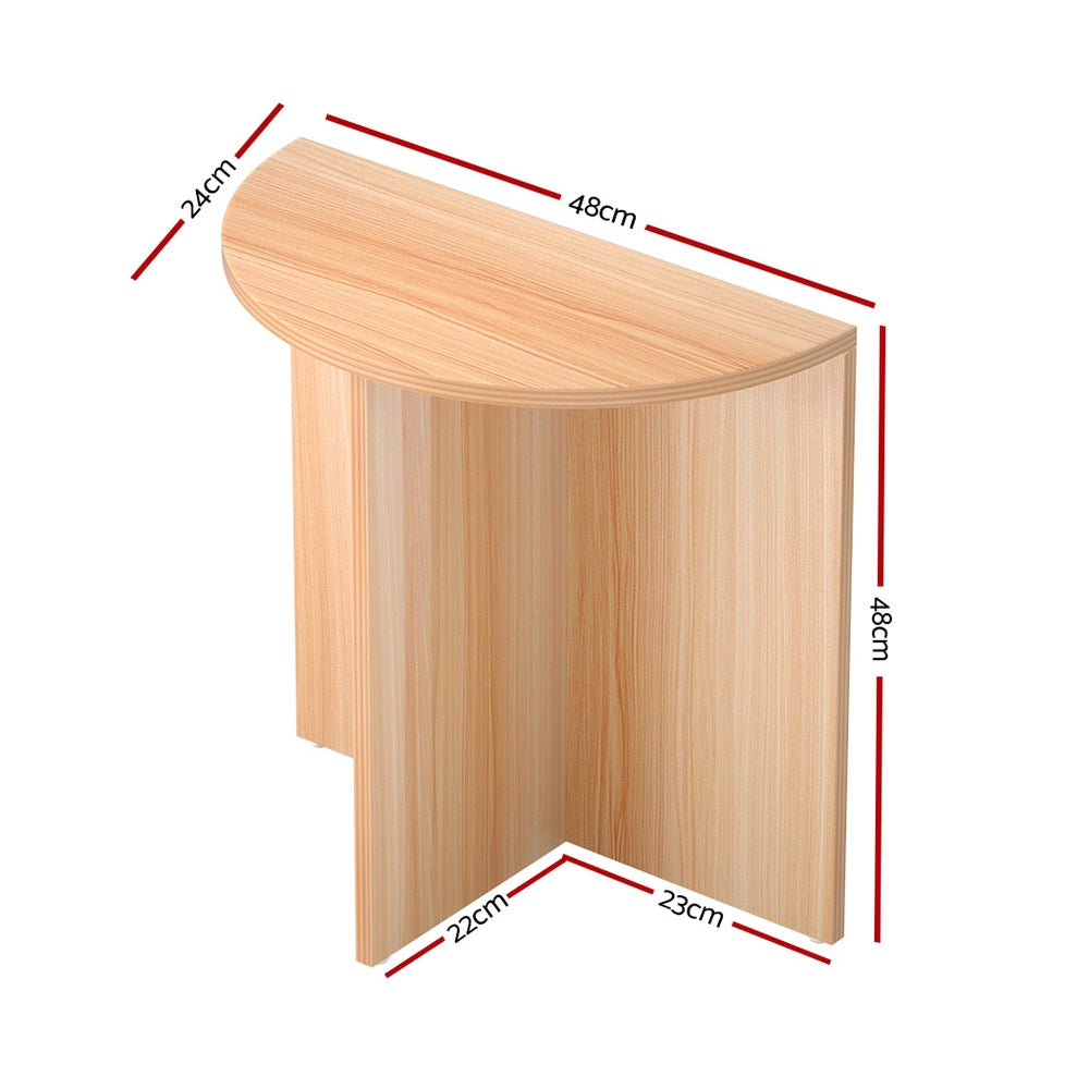 Elva 48CM Coffee Table Semi-circle Pine
