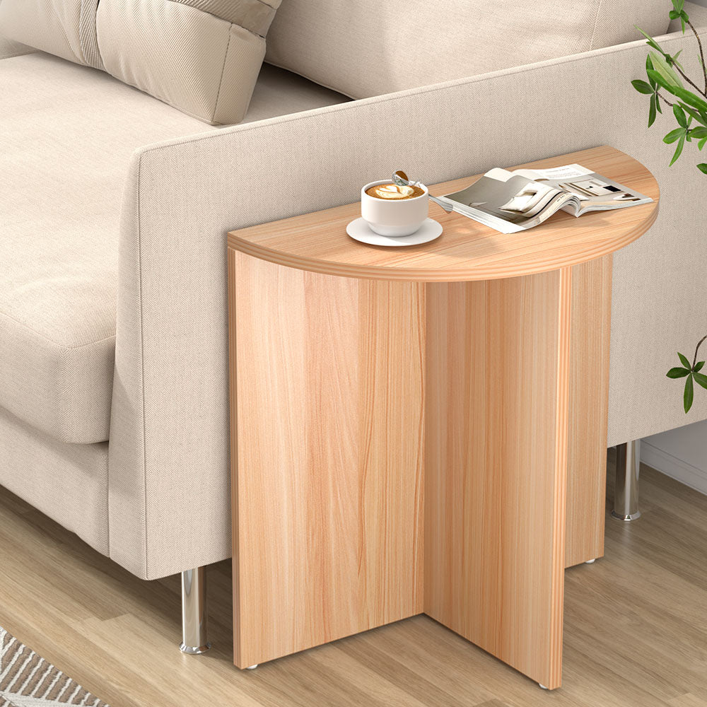 Elva Semi-Circle Scandi Coffee Table 48cm Pine