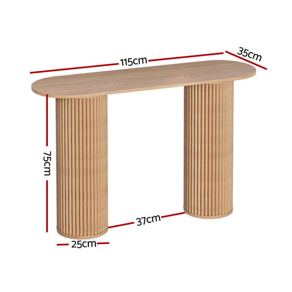 Blake 115cm Oval Console Table Pine