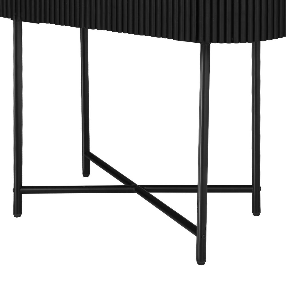 Romeo 100cm Console Table 2 Drawers White/Black