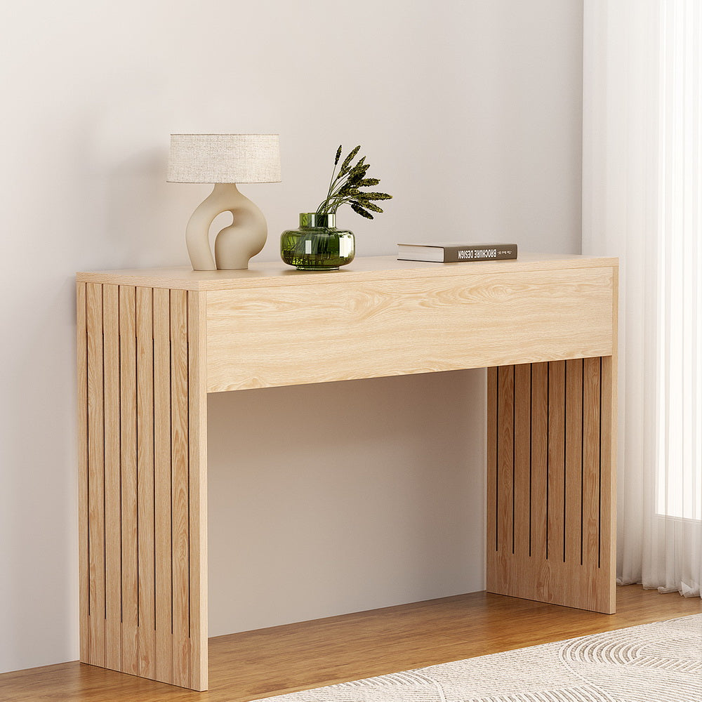 Fluted Pine Console Table 120CM