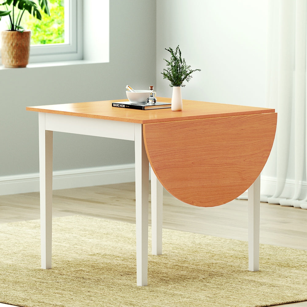 Artiss 1.1m Extendable Dining Table Pine White