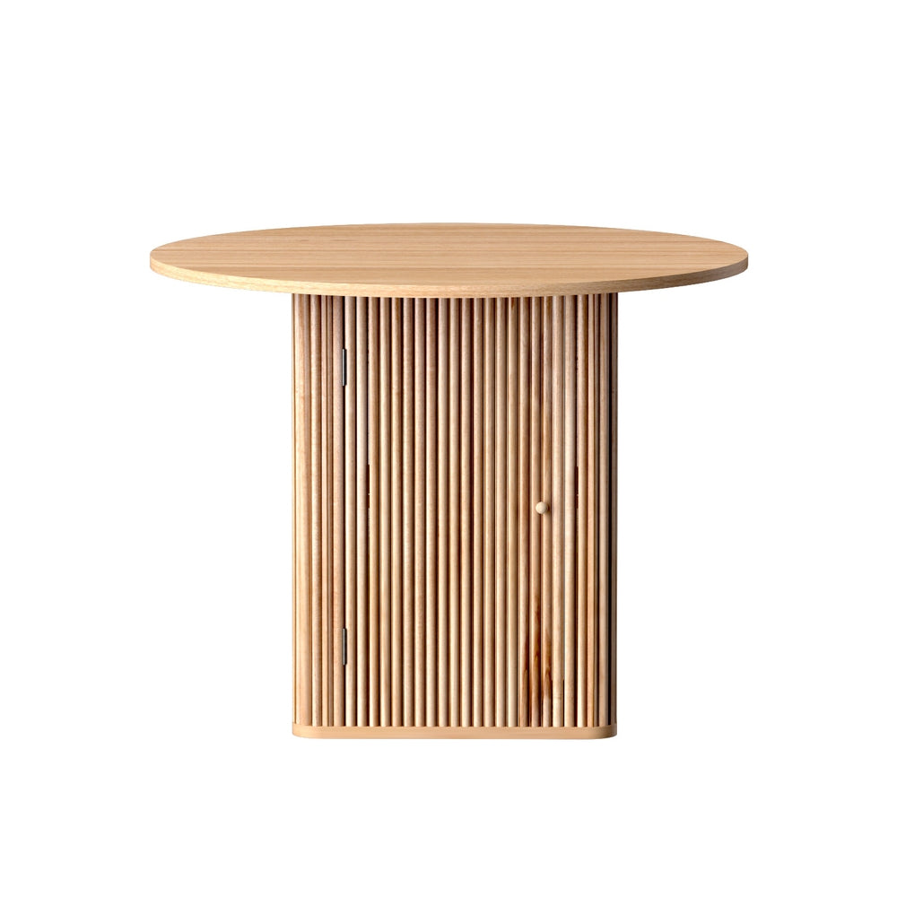 Artiss 1M Dining Table Storage Base Pine 4-Seater