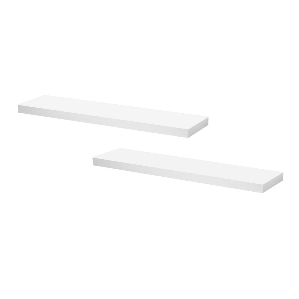 Artiss Floating Wall Shelf Set of 2 90cm White