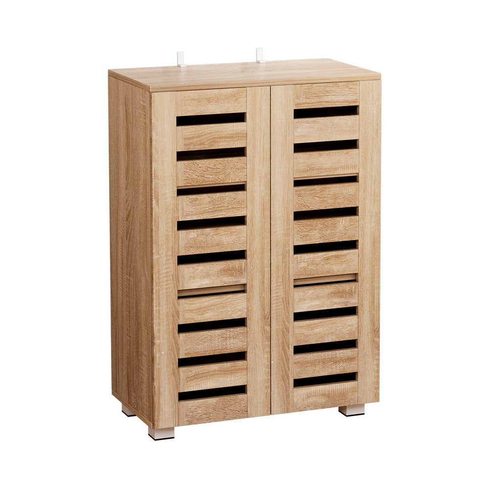 Alster 5-Tier Shoe Rack Cabinet 20 Pairs Pine/White