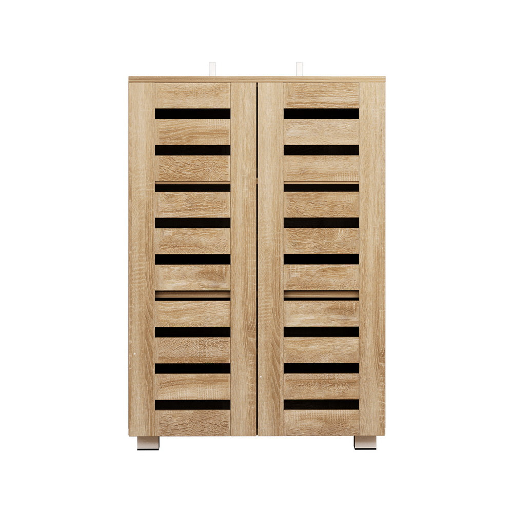 Alster 5-Tier Shoe Rack Cabinet 20 Pairs Pine/White