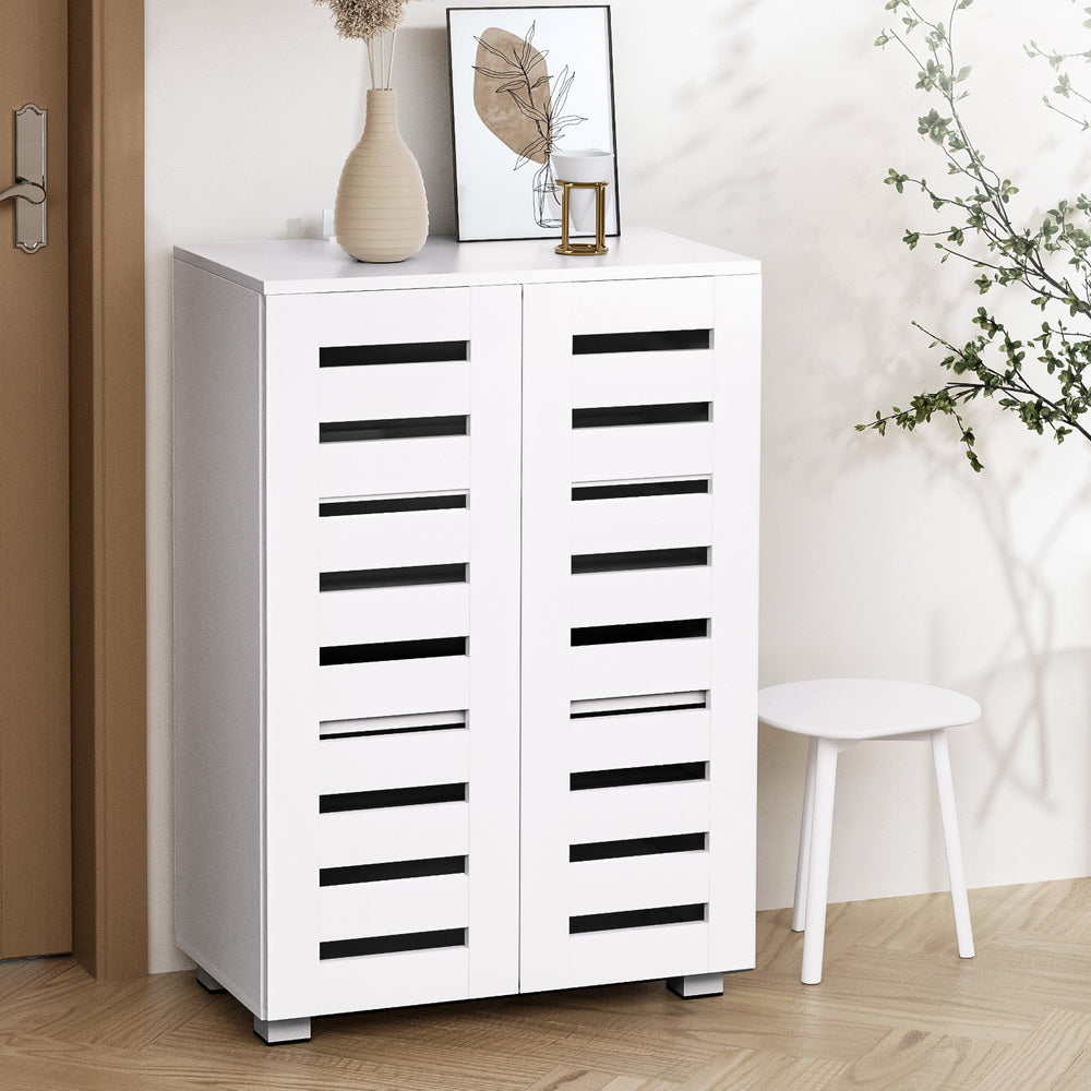 Alster 5-Tier Shoe Rack Storage Cabinet 20 Pairs White