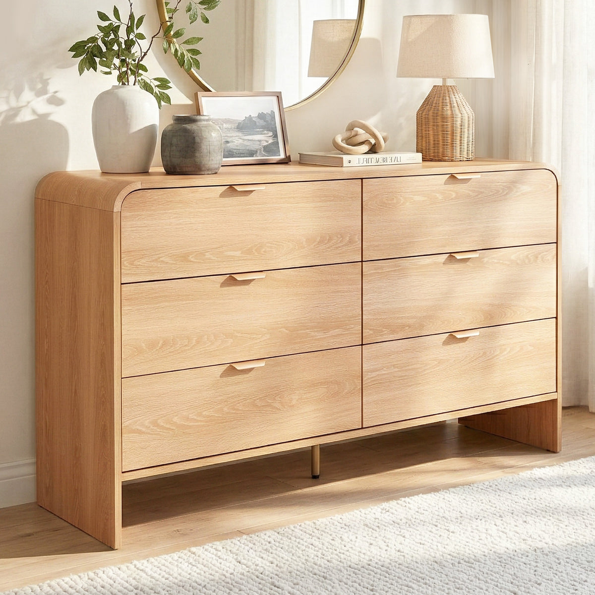 Artiss 6 Drawer Chest of Drawers Dresser Pine