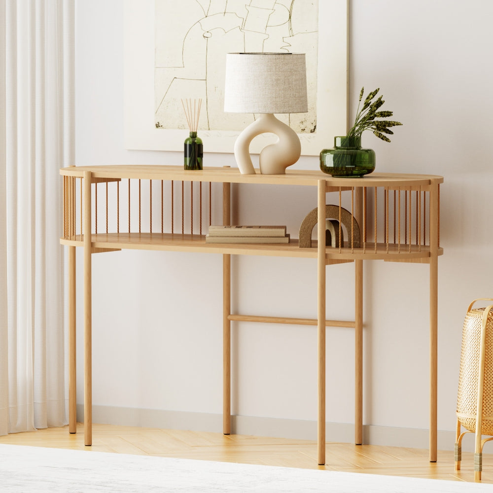 Artiss 124CM Pine Console Table Rustic Style