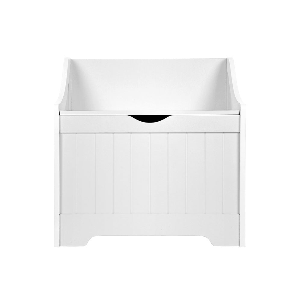 Keezi Kids Storage Box Bench White MDF Safe Corners