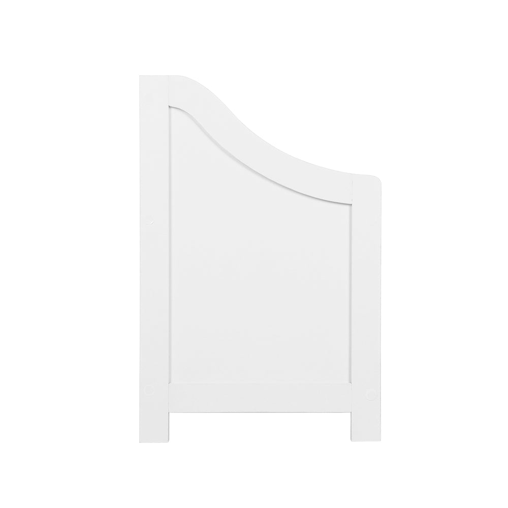 Keezi Kids Storage Box Bench White MDF Safe Corners