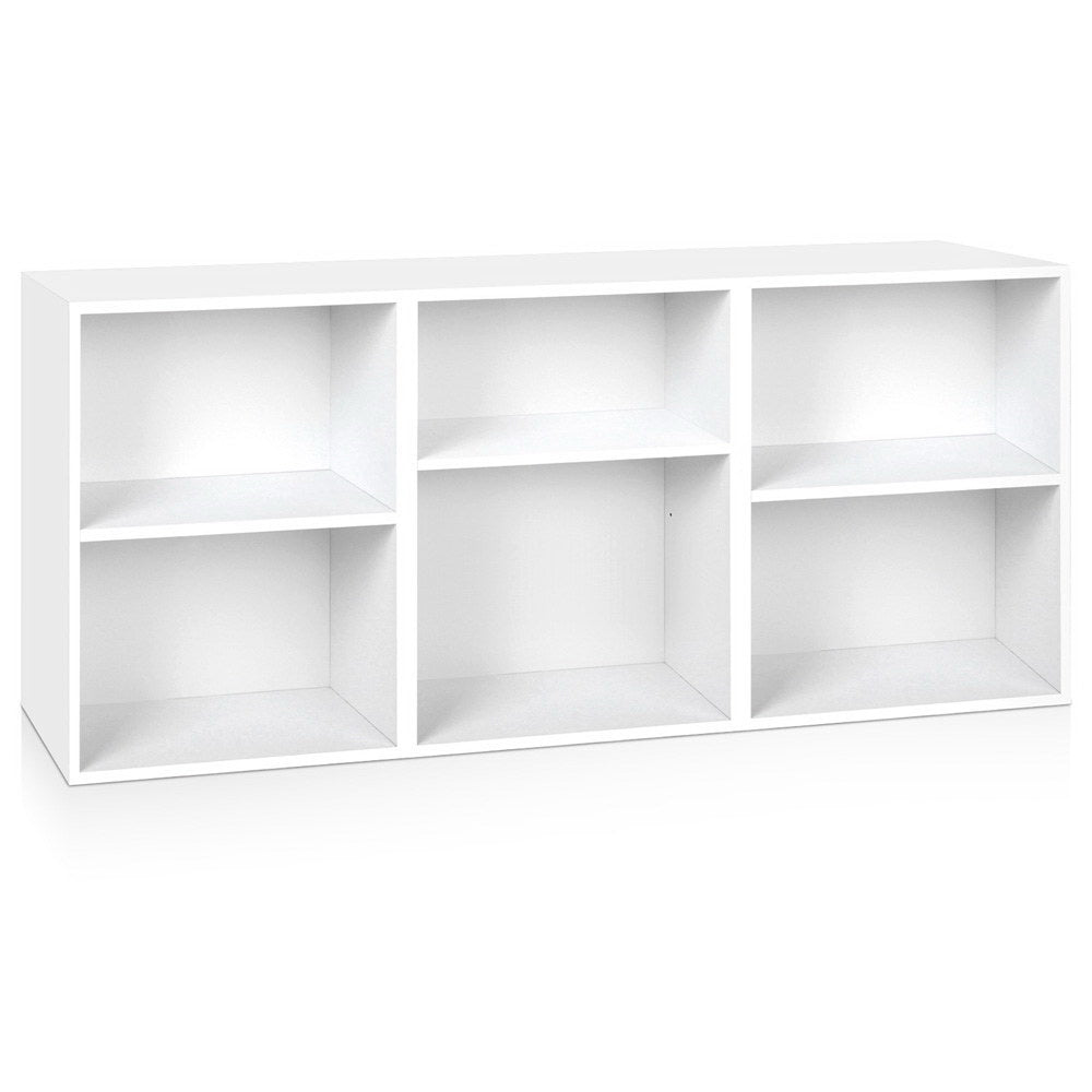 VENA 3-Piece Cube Bookshelf Adjustable White