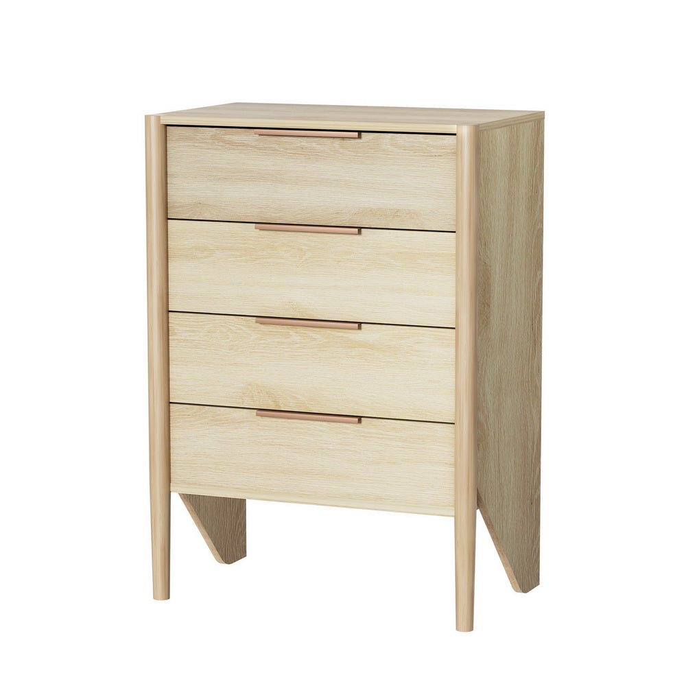 Inez 4-Drawer Tallboy Chest Pine