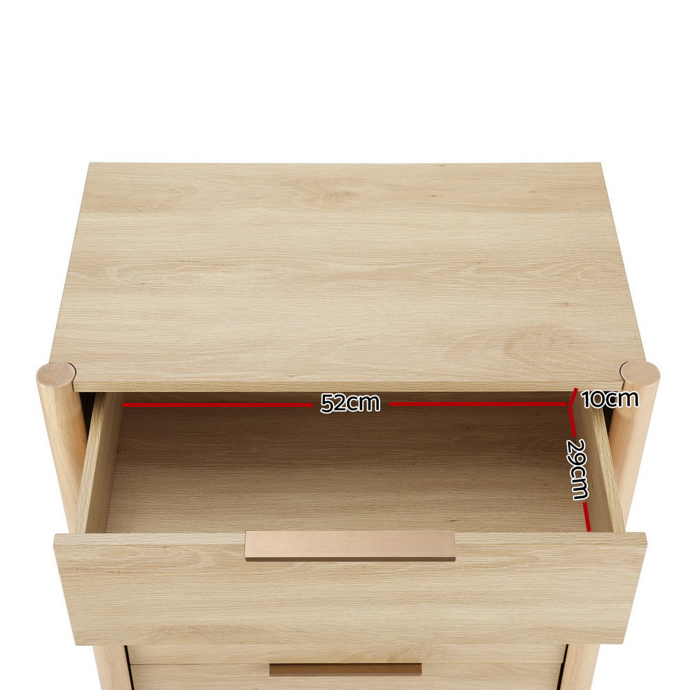Inez 4-Drawer Tallboy Chest Pine