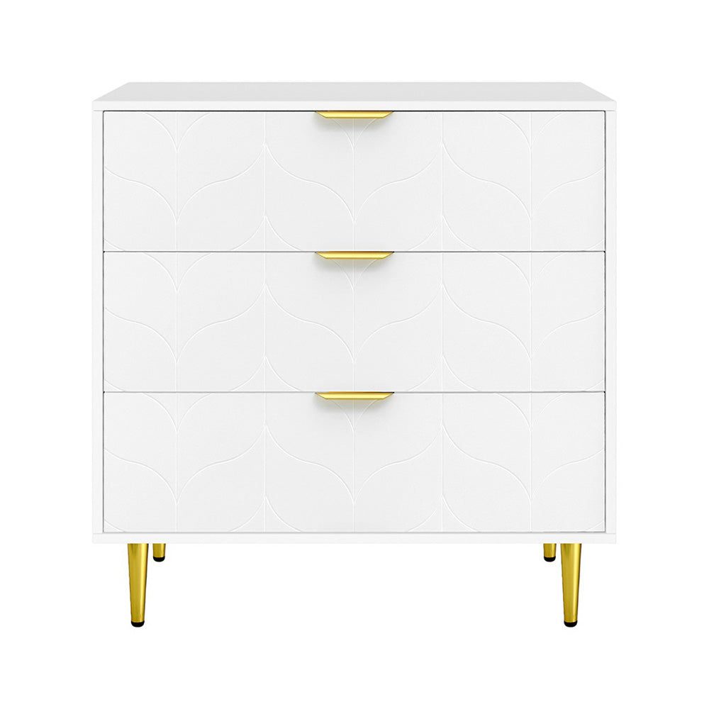 Artiss 3-Drawer Lowboy Cabinet White