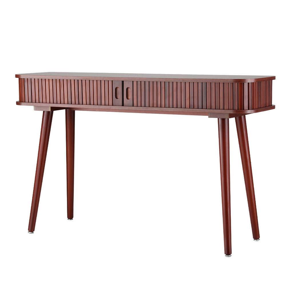 Arno 120cm Console Table 2 Drawers Walnut