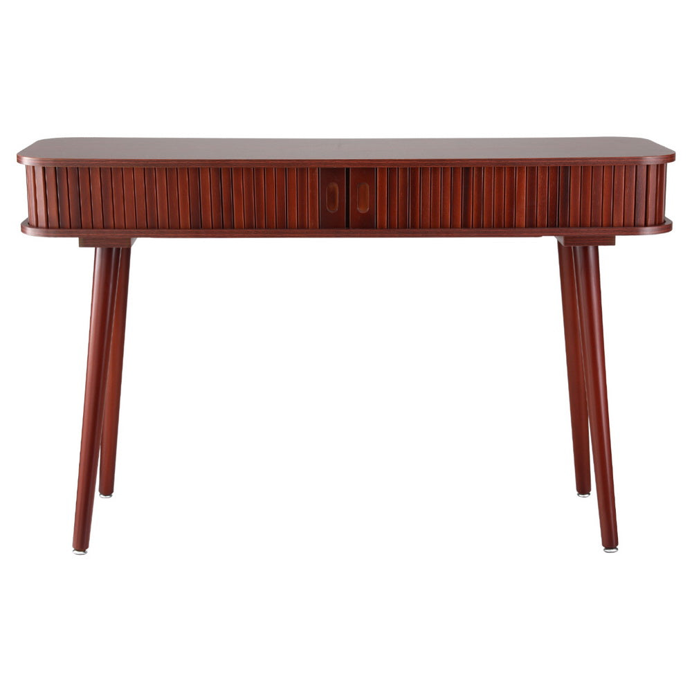 Arno 120cm Console Table 2 Drawers Walnut
