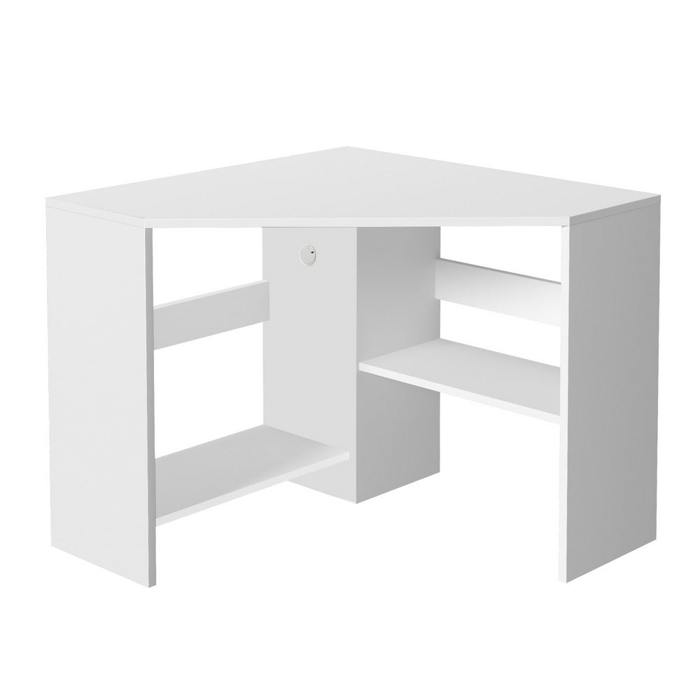 Artiss Corner Computer Desk with Shelves and CPU Stand, L-Shape