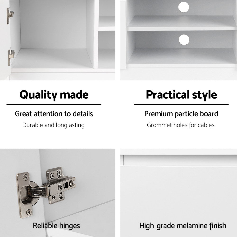 Anita 120cm TV Cabinet Entertainment Unit White