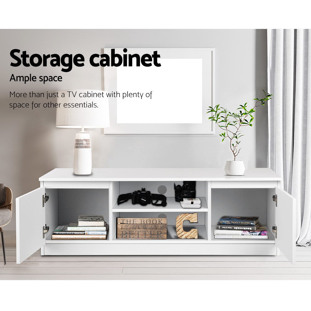 Anita 120cm TV Cabinet Entertainment Unit White
