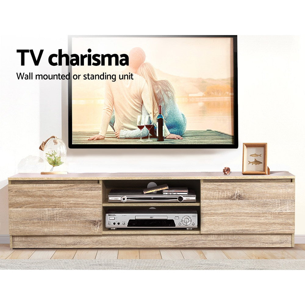 Charles 160cm TV Cabinet Entertainment Unit Pine Natural