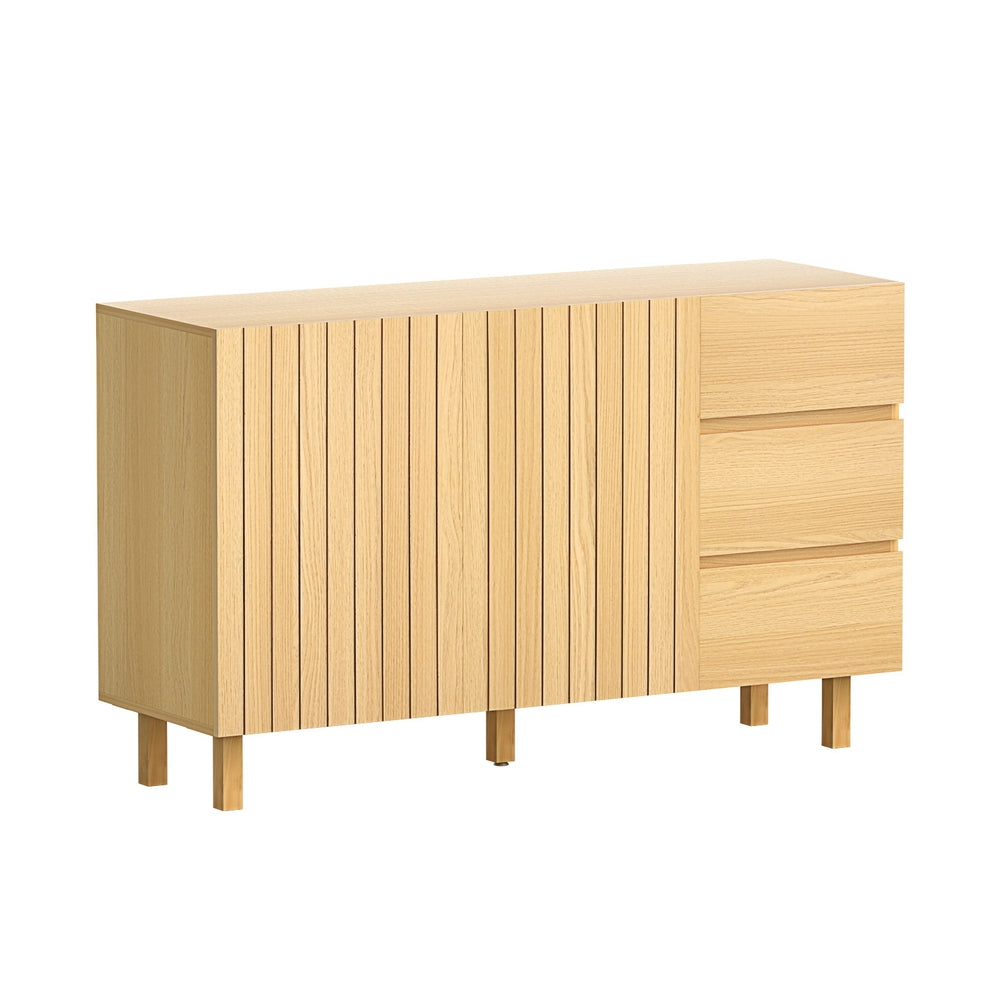 Artiss 130cm Buffet Sideboard Cabinet Pine Wood