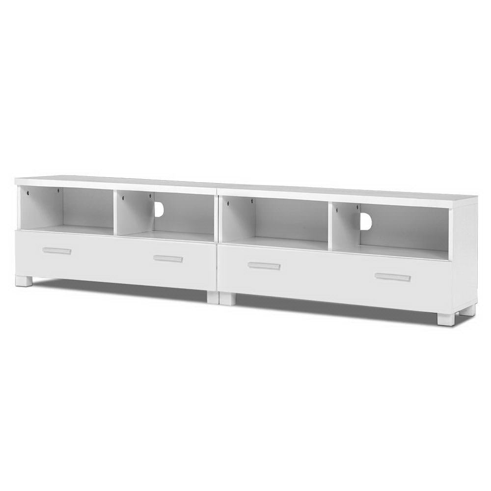 Eddie 180cm TV Cabinet Entertainment Unit White