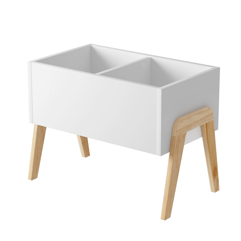 Keezi Kids Wooden Toy Box Storage Cabinet White
