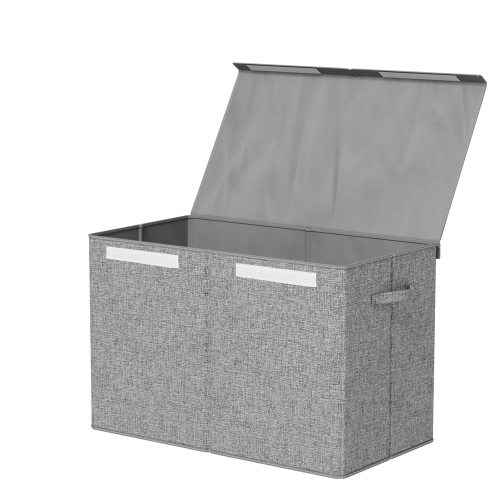 Keezi Large Toy Storage Box Foldable Chest Grey
