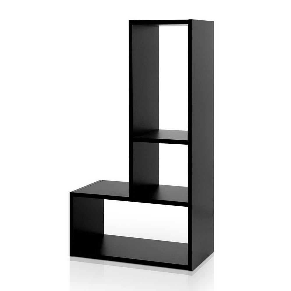 L-Shape DIY Bookshelf Black