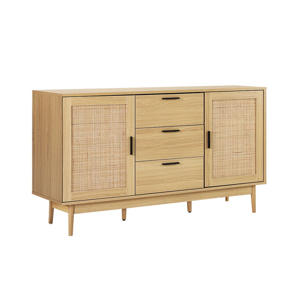 BRIONY Rattan Buffet Sideboard Oak
