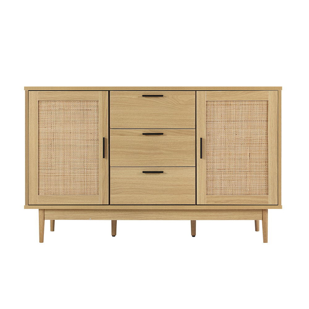 BRIONY Rattan Buffet Sideboard Oak