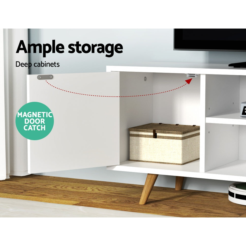 Larin 120cm TV Cabinet Entertainment Unit White