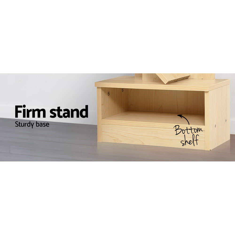 ECHO 9-Tier Tree Bookshelf Oak