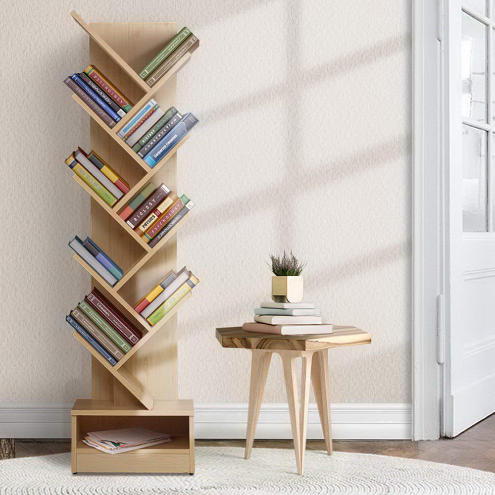 ECHO 9-Tier Tree Bookshelf Oak