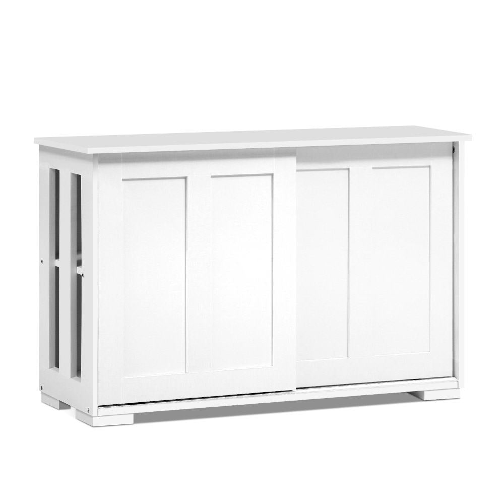 SERA White Buffet Sideboard Sliding Doors