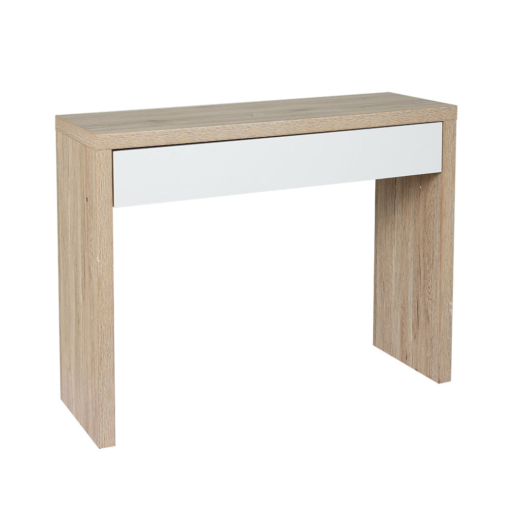 Jory Console Table Storage Drawer White Pine