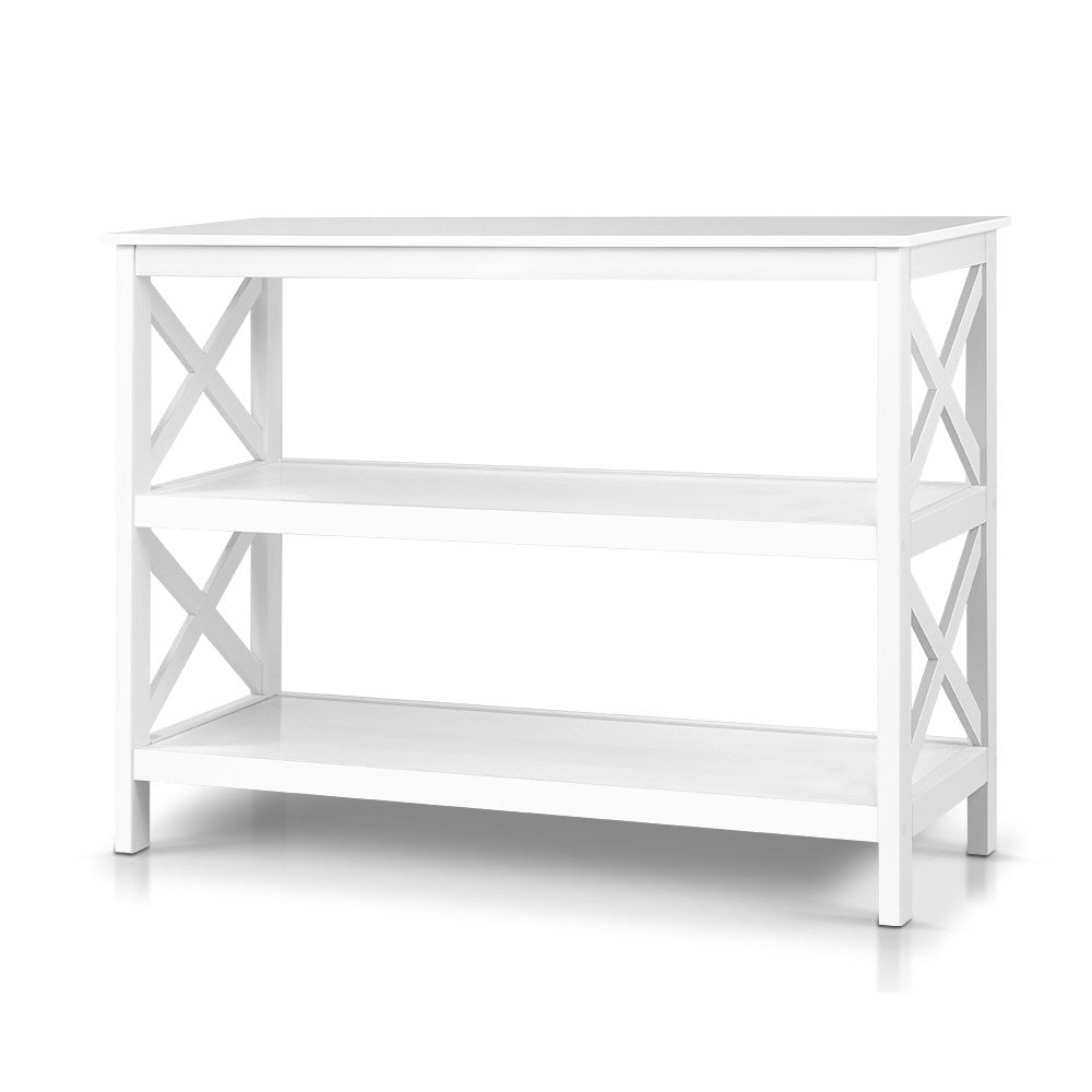 Polly 3-Tier Console Table White