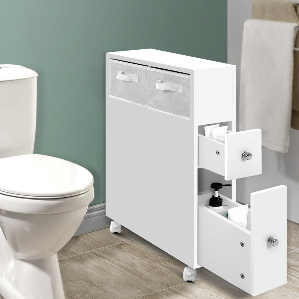 Artiss Bathroom Storage Cabinet Organiser White