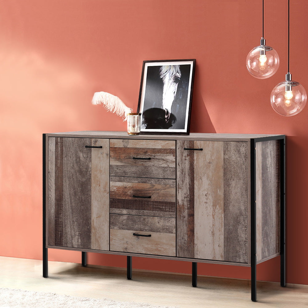 Barnly Wooden Sideboard Dark Grey