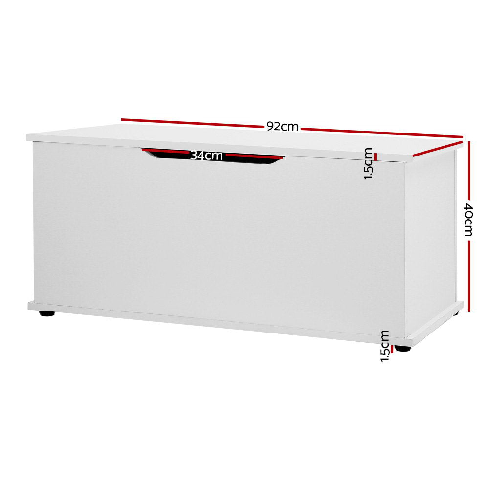 Keezi Kids Toy Storage Box White