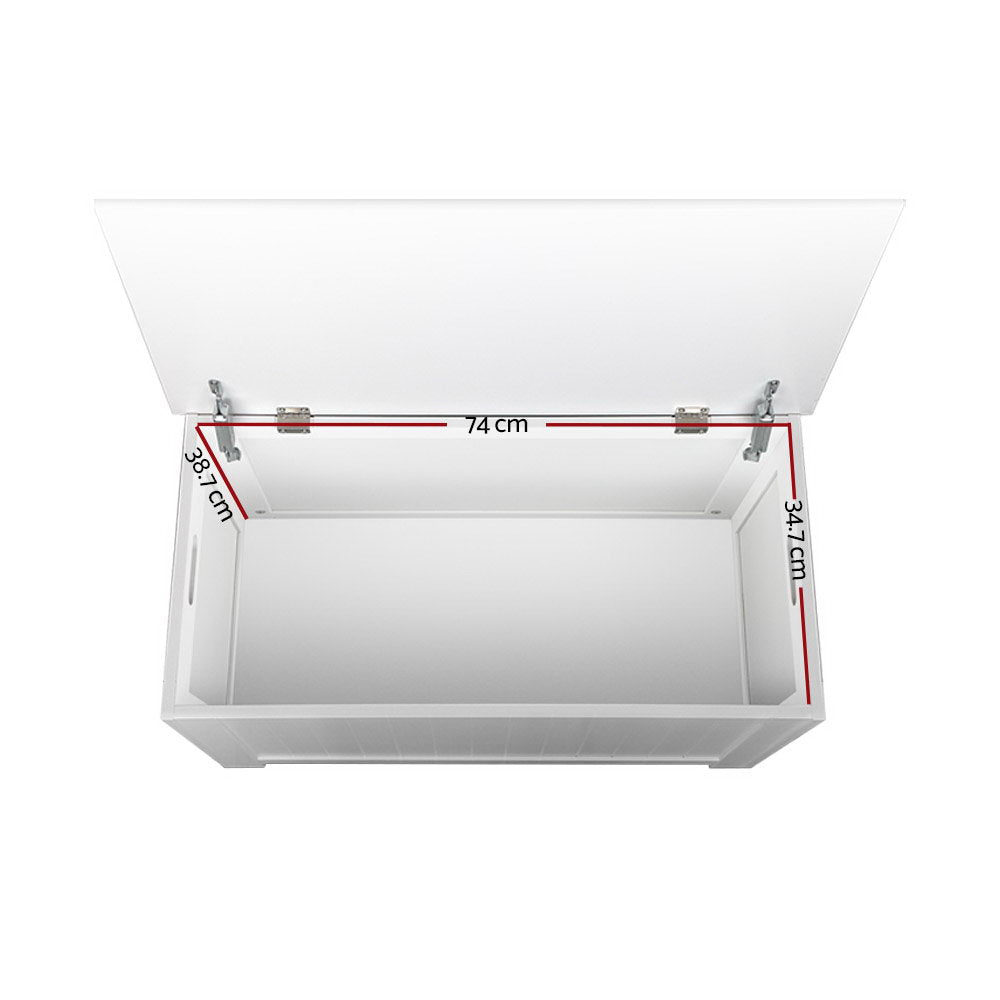 Keezi Kids Storage Box Toy Chest White