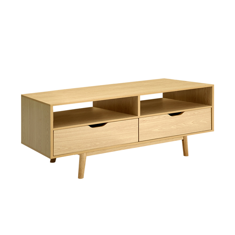 Ford 120cm TV Cabinet Entertainment Unit Pine Scandinavian Style Natural