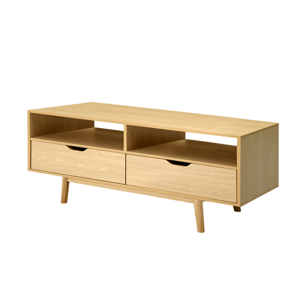 Ford 120cm TV Cabinet Entertainment Unit Pine Scandinavian Style Natural
