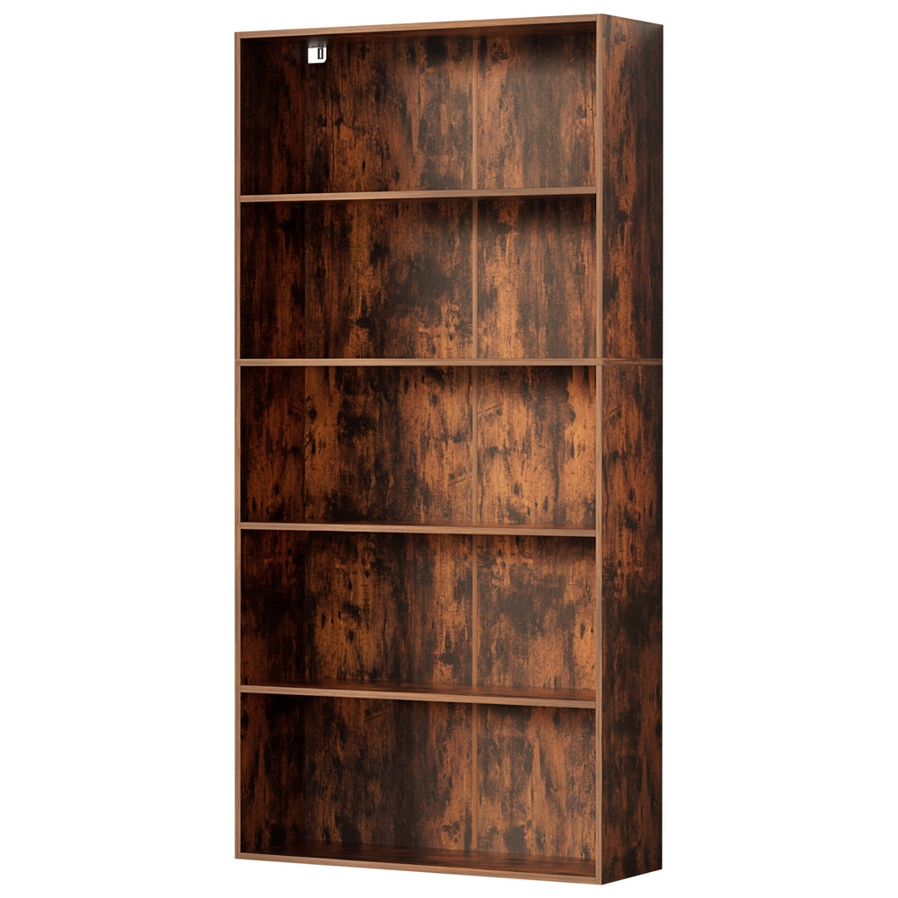 Artiss 5-Tier Bookshelf Walnut