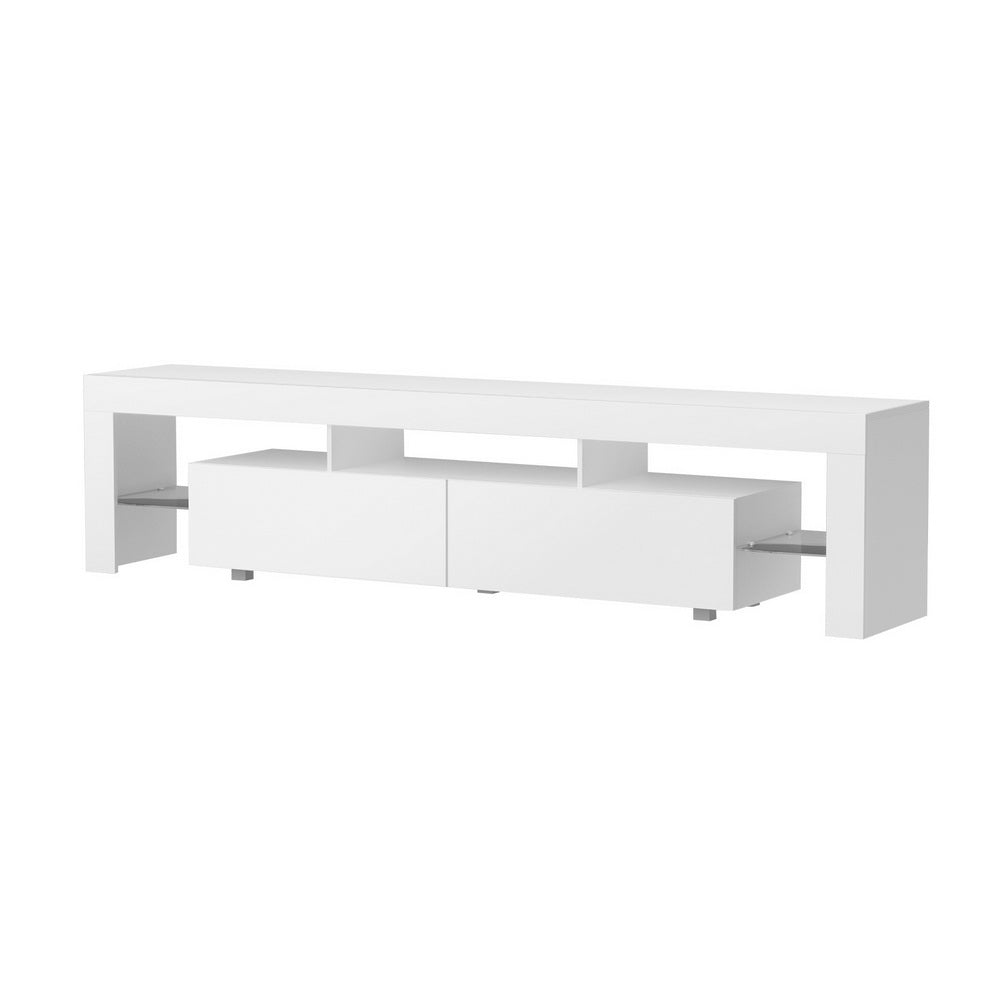 Artiss 200cm Entertainment Unit RGB LED Gloss White